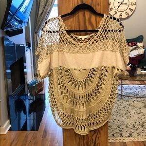Crochet top or swim cover up